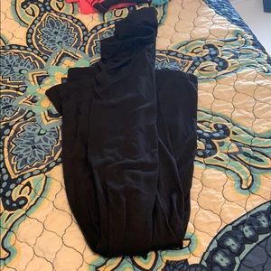 Plain black maxi skirt